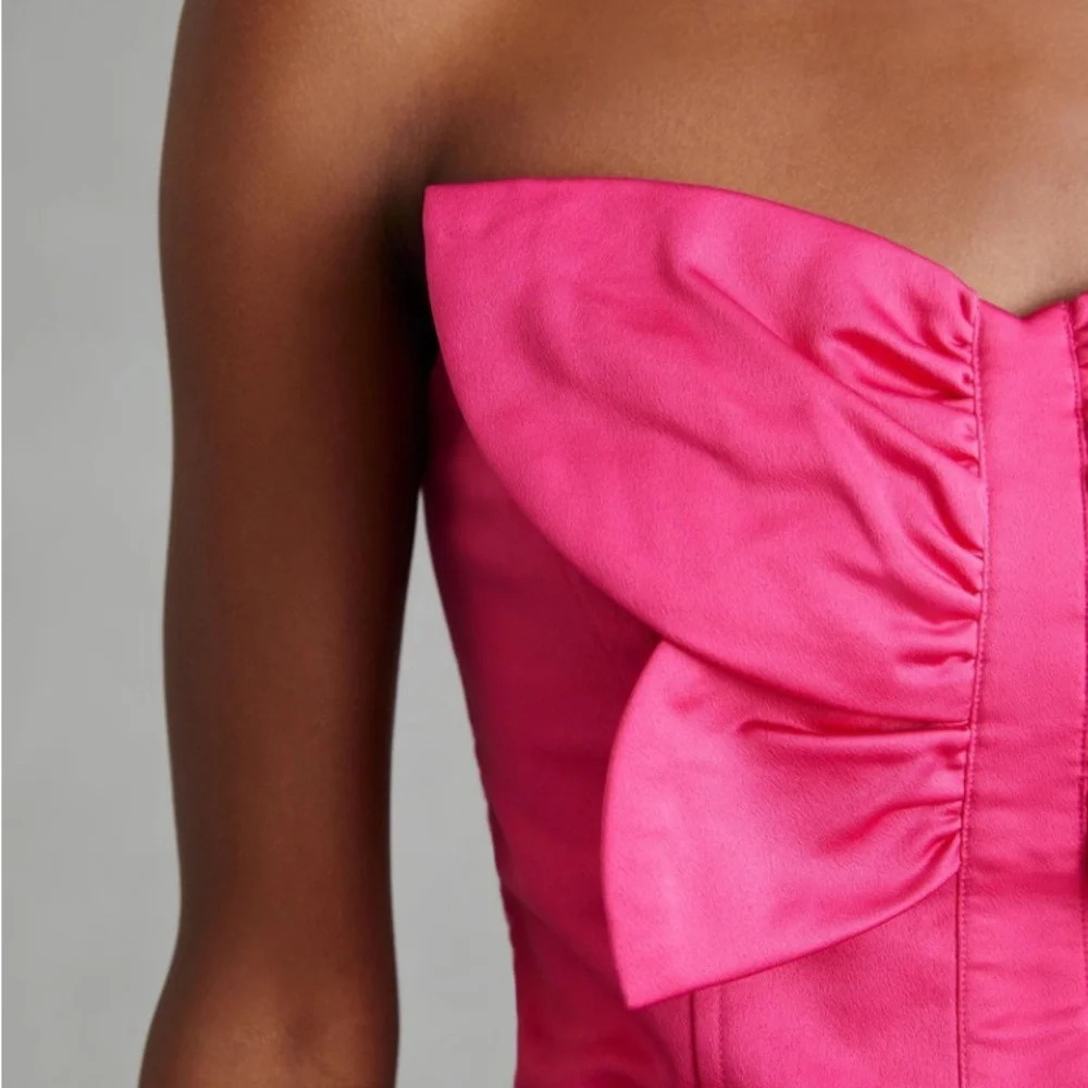 PORRIDGE by ANTHROPOLOGIE Mariposa Tube Top in Pink‎ Rose - Picture 4 of 10